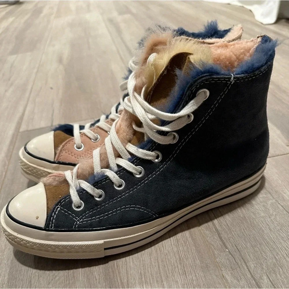 Converse Chuck 70 Blue and Pink Fur - Picture 2 of 6